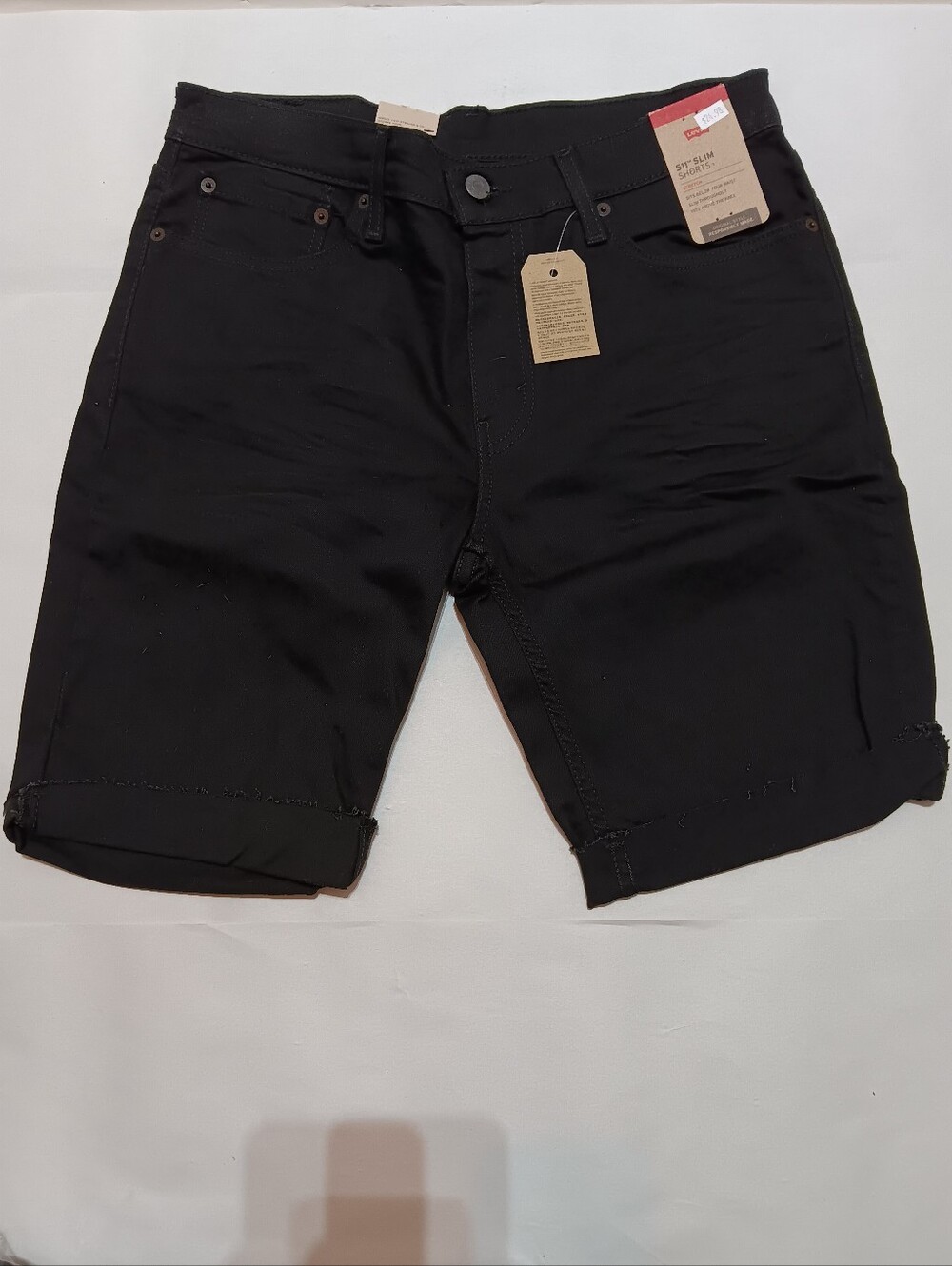 Levi's 511 Men's Size 32 Cutoff Shorts Slim Stretch Denim Black
